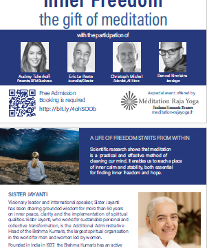 Tuesday, 16 December 2025 – 6:30 pm CET – Paris – Special Event with Sister Jayanti