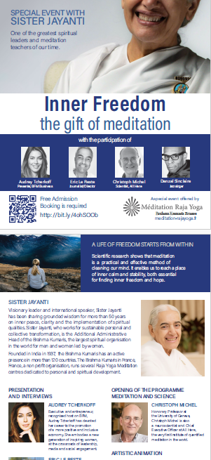 image.png Tuesday, 16 December 2025 – 6:30 pm CET – Paris – Special Event with Sister Jayanti